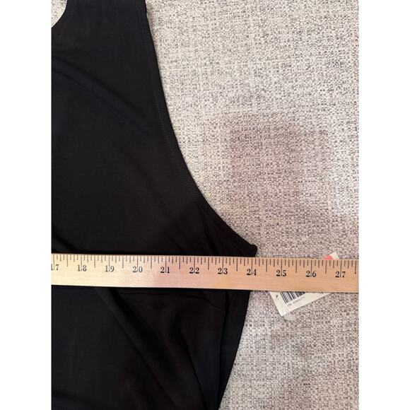 Elisabeth Petite By Liz Claiborne Black Tank Top Plus Size 3 (3X) - Picture 6 of 7